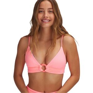 Maaji Long Line Triangle Reversible Bikini Top, NWT